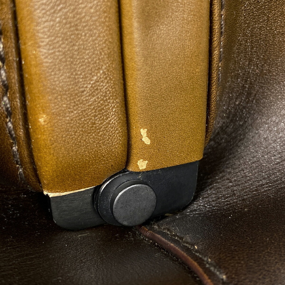 Gucci logo handbag doctors bag leather brown - Picture 3 of 6